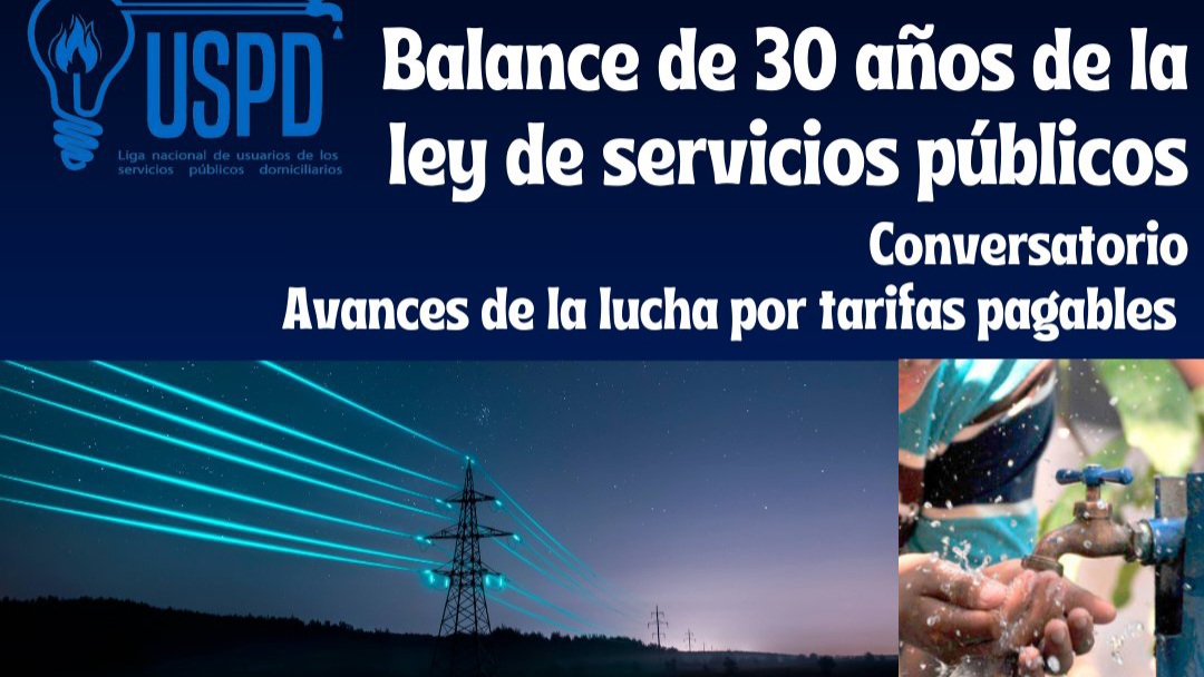 Banner alusivo a la ley de servicios públicos de Colombia.