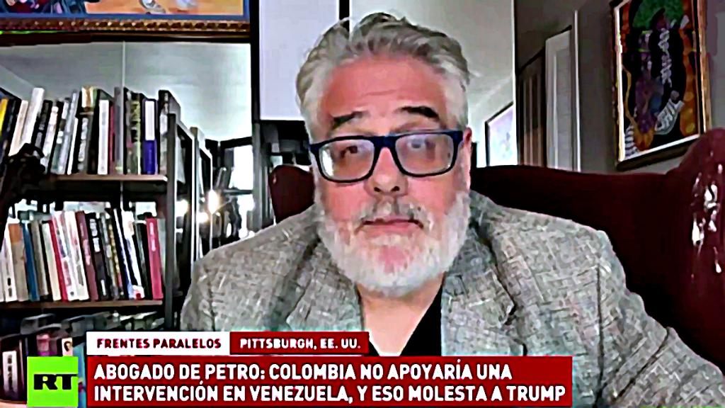 Fotograma de una entrevista al abogado estadounidense Danny Kovalik, por el canal de noticias RT.