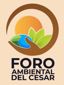 Logo de una institución ambientalista con el texto "Foro Ambiental del Cesar".
