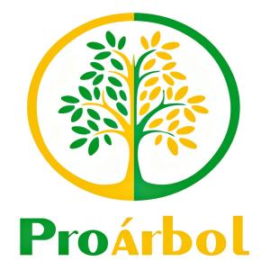 Emblema de una organización ecologista con la palabra "Proárbol".
